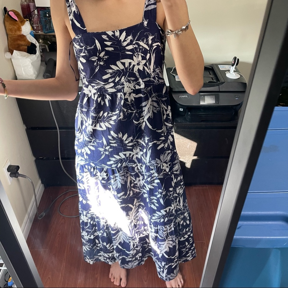 Linen Maxi Dress XS